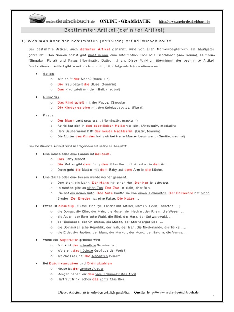 Schne Bestimmter Artikel 3 Buchstaben Bilder