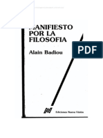 Alain Badiou - Manifiesto Por La Filosofía