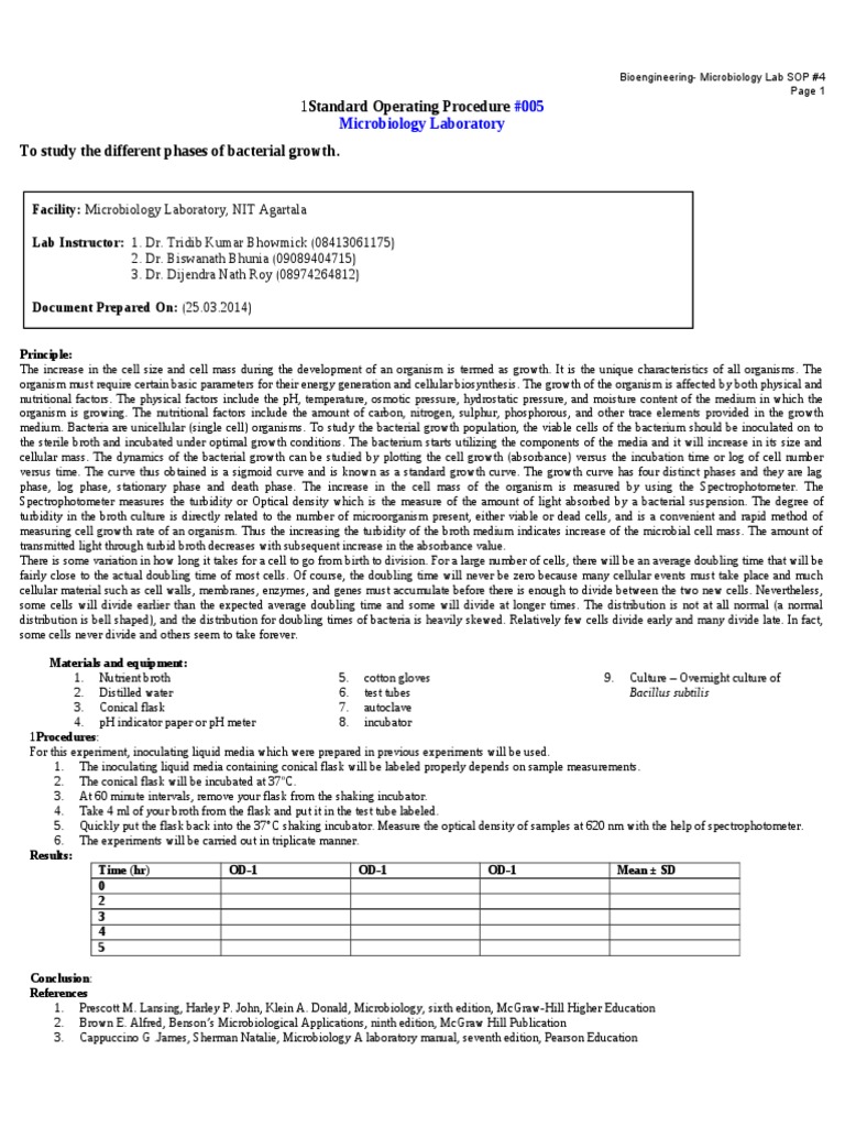 MicrobiologyLab Practical SOP_10 Growth Medium Bacteria