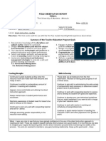 mikel hoffman field observation report - form a observation 2   4-25-14