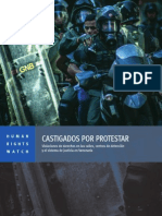 HRW: Castigados Por Protestar