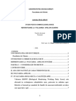 STUDII FIZICO-CHIMICE ŞI BIOLOGICE 
REFERITOARE LA  POLUAREA  APELOR DUNĂRII 
