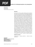 Produção e Análsie de Video-gravações Em Pesquisas Qualitativas