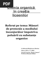 Masuri de Protectie A Mediului Inconjurator Impotriva Poluarii Cu Substante Organice. (Conspecte - MD)