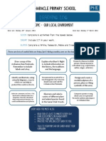 Learning Log p4-7 Jan 2014 Our Local Environment