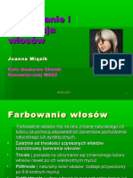 (7674) Farbowanie I Ondulacja Włosów Joanna Miąsik