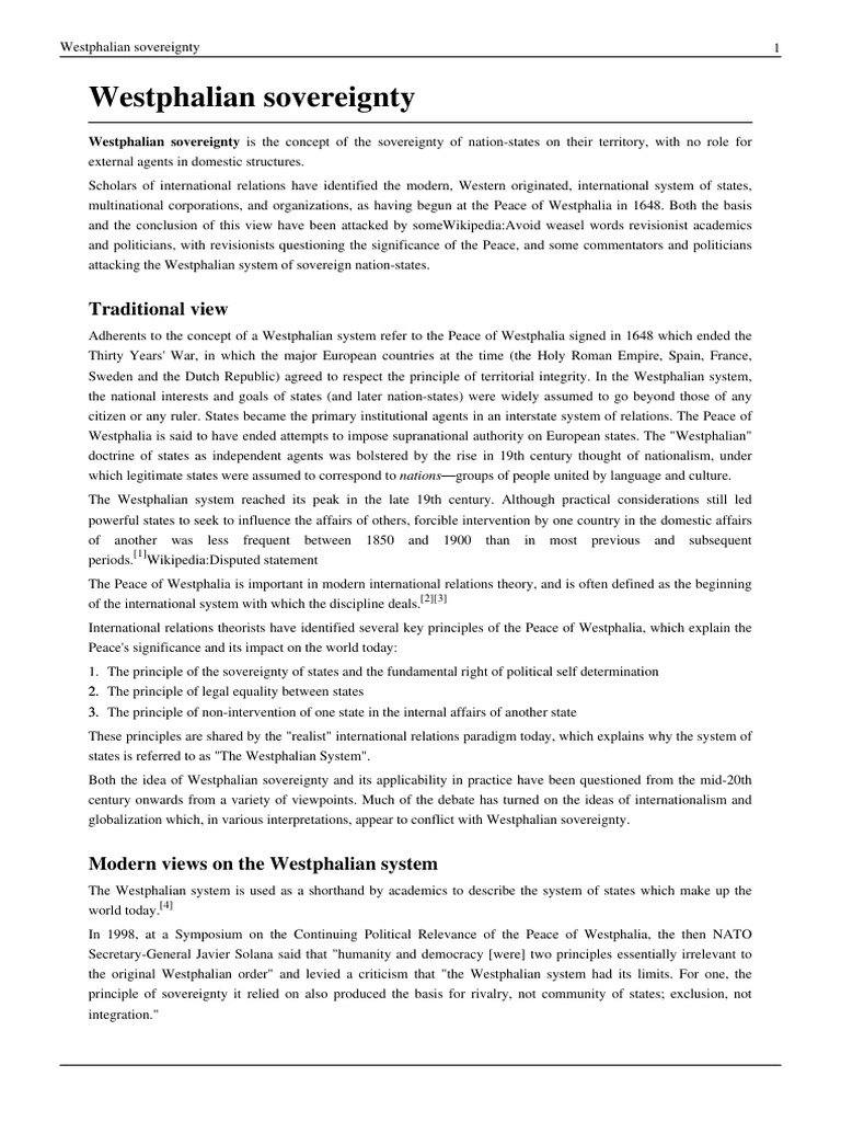 Westphalian sovereignty.pdf Public Sphere Ethical Principles