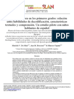 LECTURA 8 - de Mier, Borzone y Cupani - La Fluidez Lectora en Los Primeros Grados