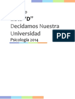 Proyecto Lista "D" CEC Psicología ULS 2014