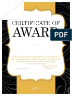 Multigenre Certificate Three