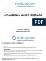 WakeUpNow Worth $100 A Month? Presentation