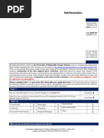 Self Declaration Form Sep13