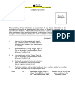 Attestation Form