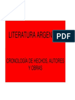 Panorama de La Literatura Argentina I