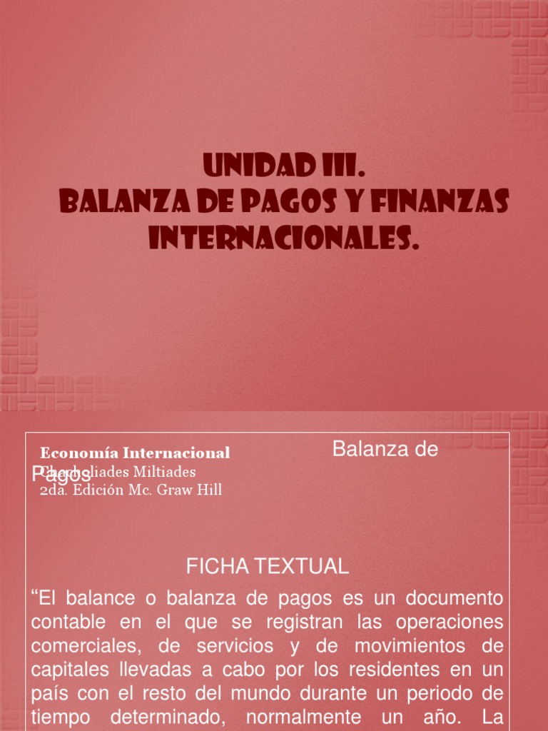 Balanza de Pagos y Tipos de Cambio | PDF | Tipo de cambio | Finanzas ...