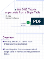 2012 Tutorial: Import Data From A Single Table: IT 4903 Business Intelligence