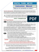 Digital Panel Meter: Instruction Manual