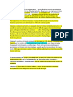 Tras La Independencia de Los Países de Sur y Centro América Surge La Necesidad de Establecer Los Límites Entre Los Estados Nacientes