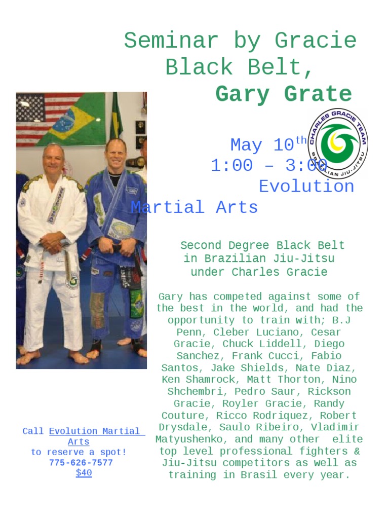 Gary Grate Seminar Flyer | PDF | Sports & Recreation | Home & Garden