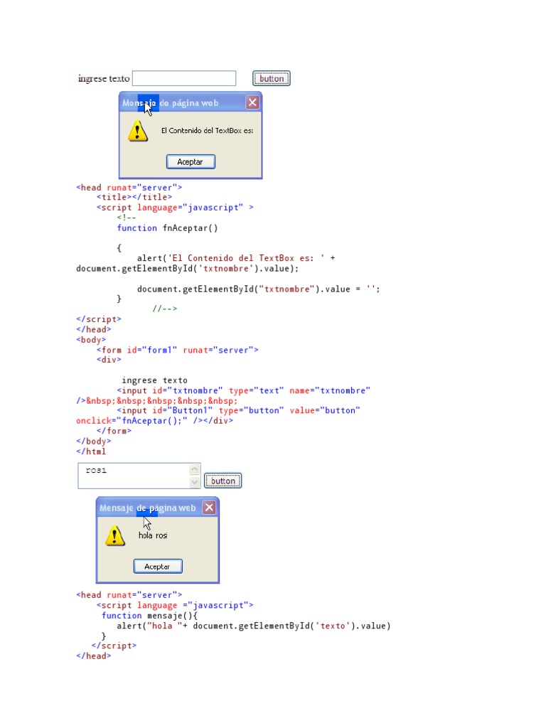 JavaScript Form Input Alerts | PDF