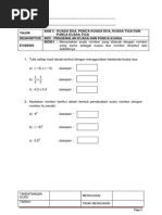 Matematik Tingkatan 2 Bab 3: Ungkapan Algebra II