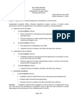 Supervisory Level Consultant: No.A-1103/1/2013/IEO
