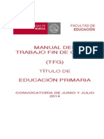 Manual de TFG Educación Primaria 2013-2014