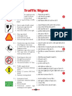 Traffic Signs Meanings