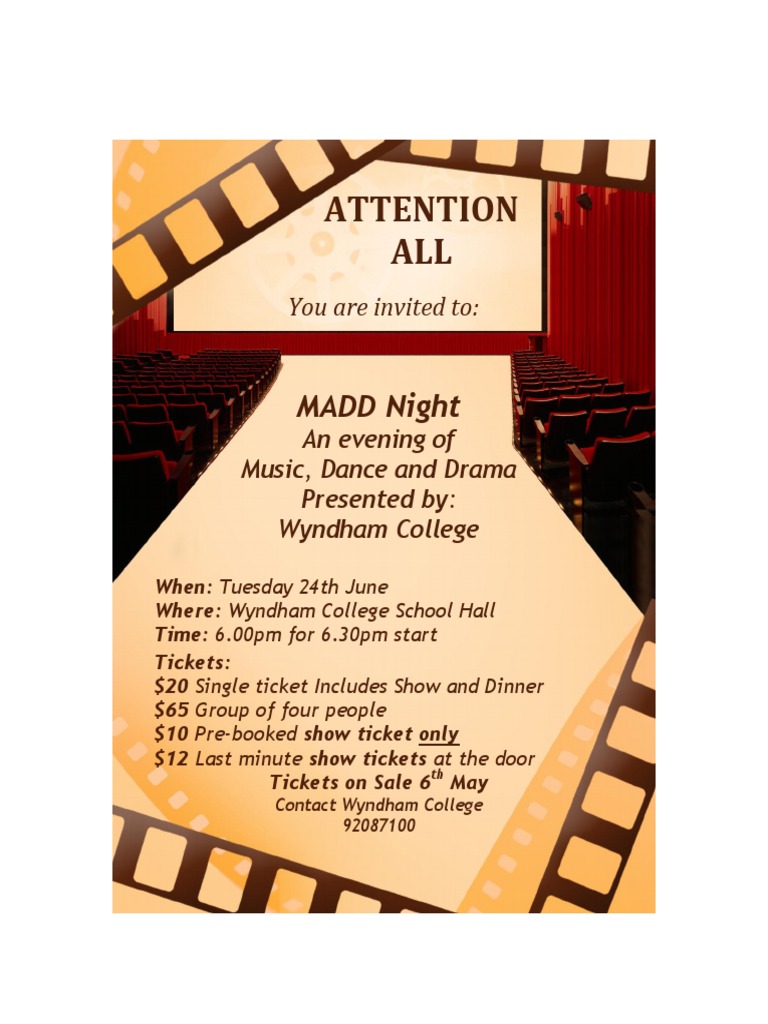 MADD Night: Music, Dance & Drama Event | PDF