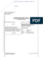 Morici v. HashFast (Motion To Dismiss)