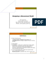 Designing a Dimensional Model