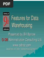 Oracle-9i for DataWarehousing