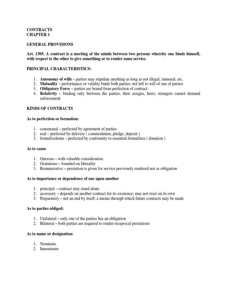 Contracts | PDF | Offer And Acceptance | Misrepresentation