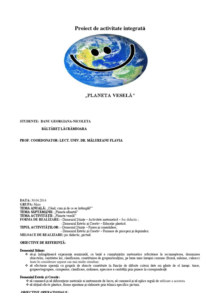 Activitate Matematică Grupa Mare