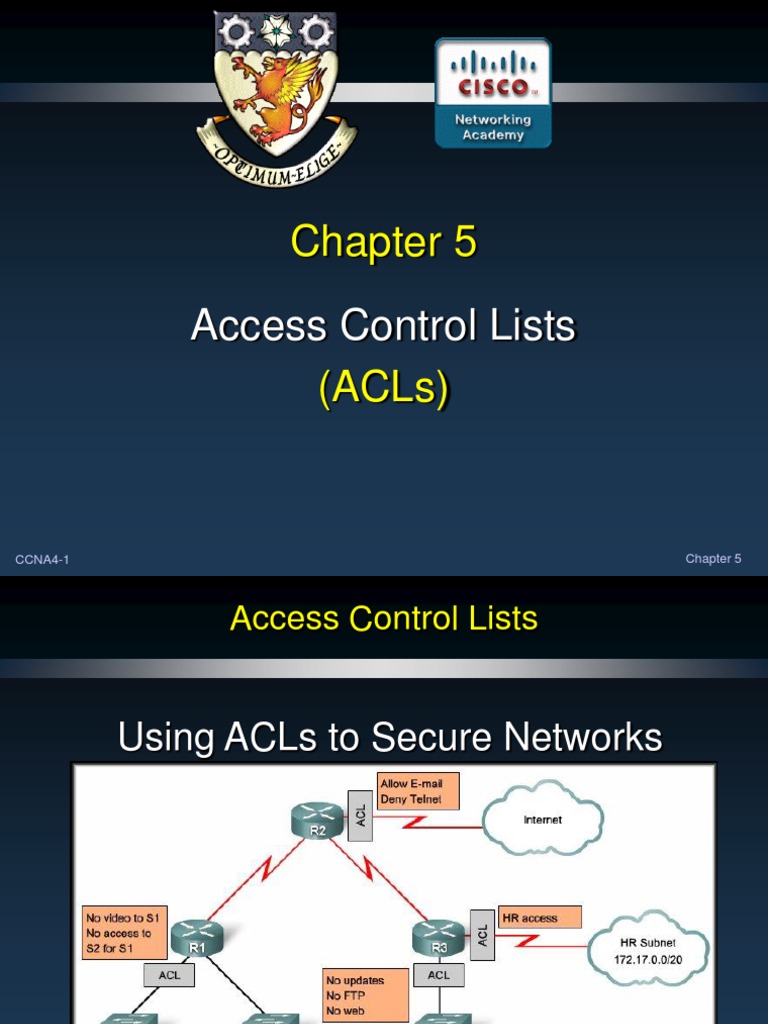 Expl WAN Chapter 5 ACL | PDF | Transmission Control Protocol | Port ...