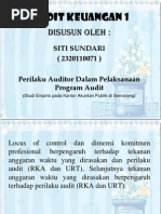 Download PPT Sundari  Perilaku Auditor Dalam Pelaksanaan Program Audit  by sundari070591 SN222294975 doc pdf