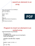Program To Search An Element in An Array