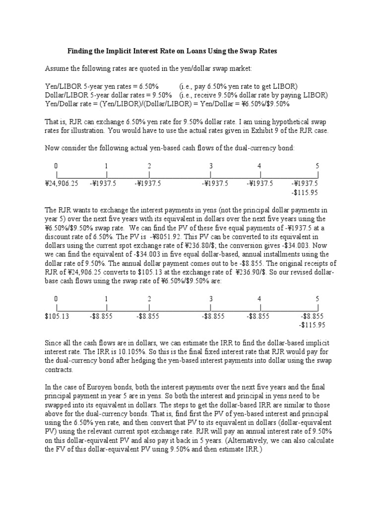 R.J. Reynolds Internation Financing PDF Swap (Finance) Financial