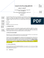 Paper Format For The Proceeding Qir 2011: Authora, Authorb