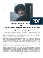 M'Andrew's Hymn - The Marine Steam Engineer's Hymn - Rudyard Kipling - c.1893