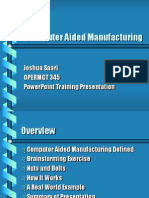 Computer Aided Manufacturing