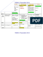 Class Timetable t2