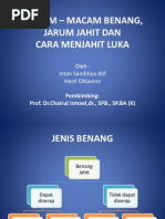 Download Cara Menjahit Luka Jenis Benang Dan Jarum Jahit by Sigit Dknight SN222312121 doc pdf