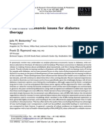 Pharmaco-Economic Issues For Diabetes Therapy