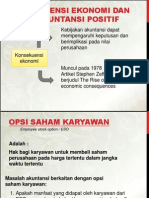 Konsekuensi Ekonomi Dan Teori Akuntansi Positif