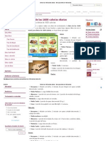 Dieta de Las 1600 Calorías Diarias - Menú para Dietas de 1600 Calorías