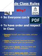 Windsor School 6th Grade Class Rules