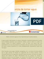 Importancia de Tomar Agua