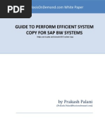 Whitepaper on BW SystemCopy