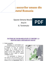 Analiza Asezarilor Umane Din Statul Romania
